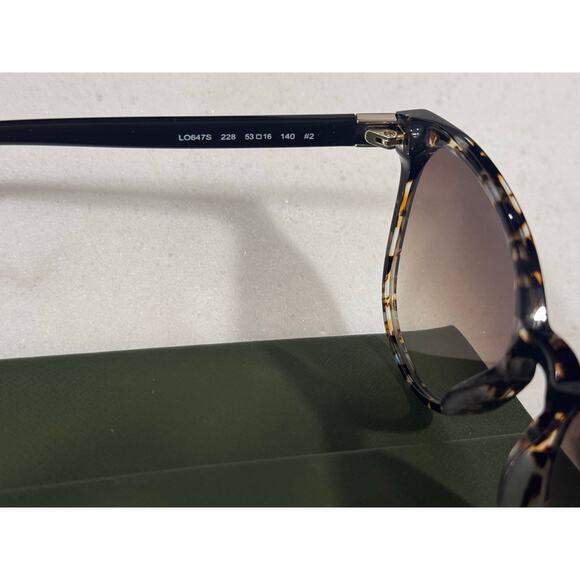 Longchamp Tortoise Round Sunglasses Brown Gradient Lens w Case NEW main image 7